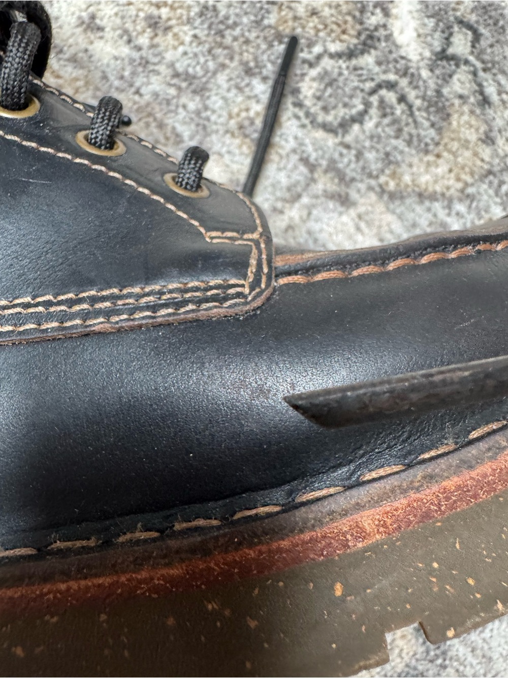 Birkenstock Birmingham Moc Black Leather Lace-Up Boots - Picture 10 of 13